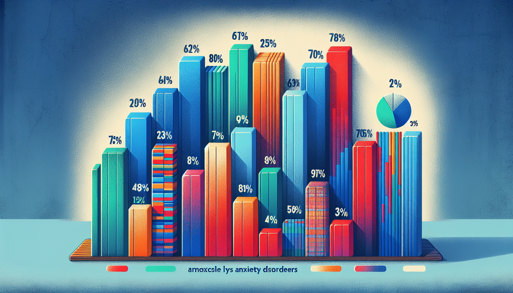 A chart showing the prevalence of anxiety in individuals with autism spectrum disorders.